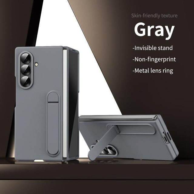 Kicksand Schutzhülle für Samsung Galaxy Z Fold 7 mit mattem PC-Ständer und Metall-Linsenschutz - Bild 1