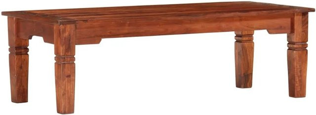 vidaXL Couchtisch aus Akazienholz in Braun, B/T/H: 110 x 50 x 35 cm - Bild 1
