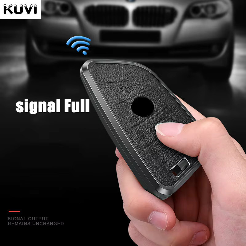 Anhänger Metall Leder, Schlüssel Case Cover Shell für BMW - Bild 3