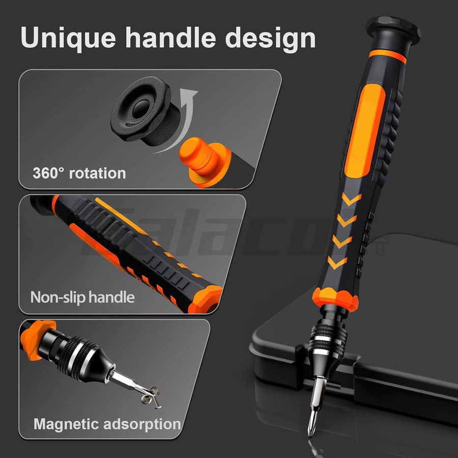 Galacok Präzisions-Schraubendreher-Set multifunktionales Reparatur-Werkzeugset für Elektronik, MacBook, PC und Uhren - Bild 2