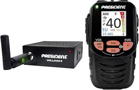President WILLIAM II CB-Funkgerät mit AM/FM und Bluetooth in Schwarz - Bild 1
