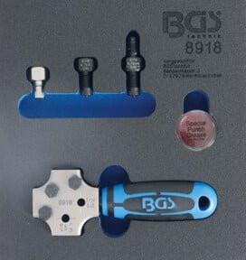 BGS Bördelgerät SAE und DIN 4,75 mm (3/16 Zoll) in Blau - Bild 1