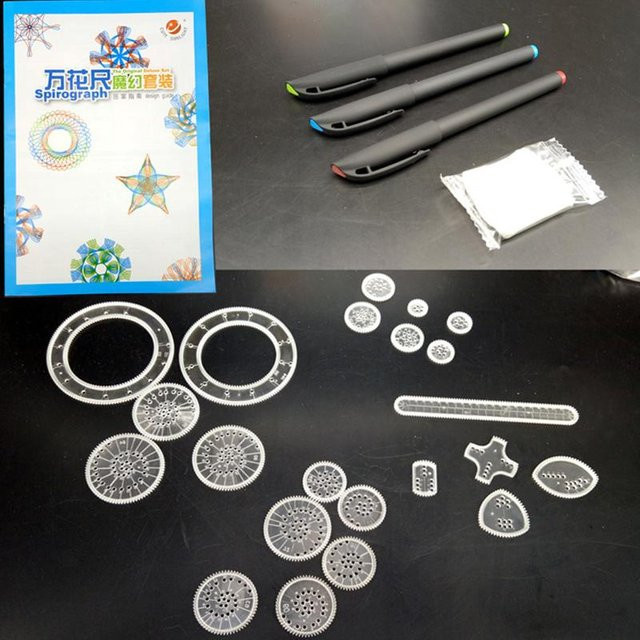 Discover Intime Spirograph Zeichenset mit 22 Teilen aus Kunststoff in Mehrfarbig für Kinder - Bild 1