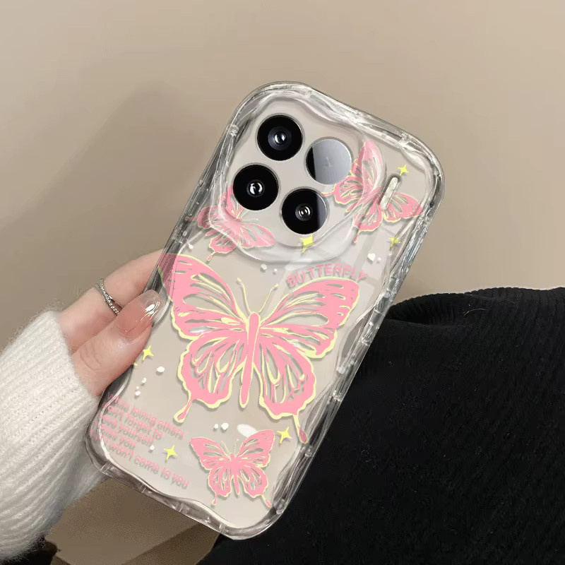 Fundas Flexible TPU-Hülle mit Schmetterlingsmuster für Xiaomi 15T Pro 5G - Bild 2