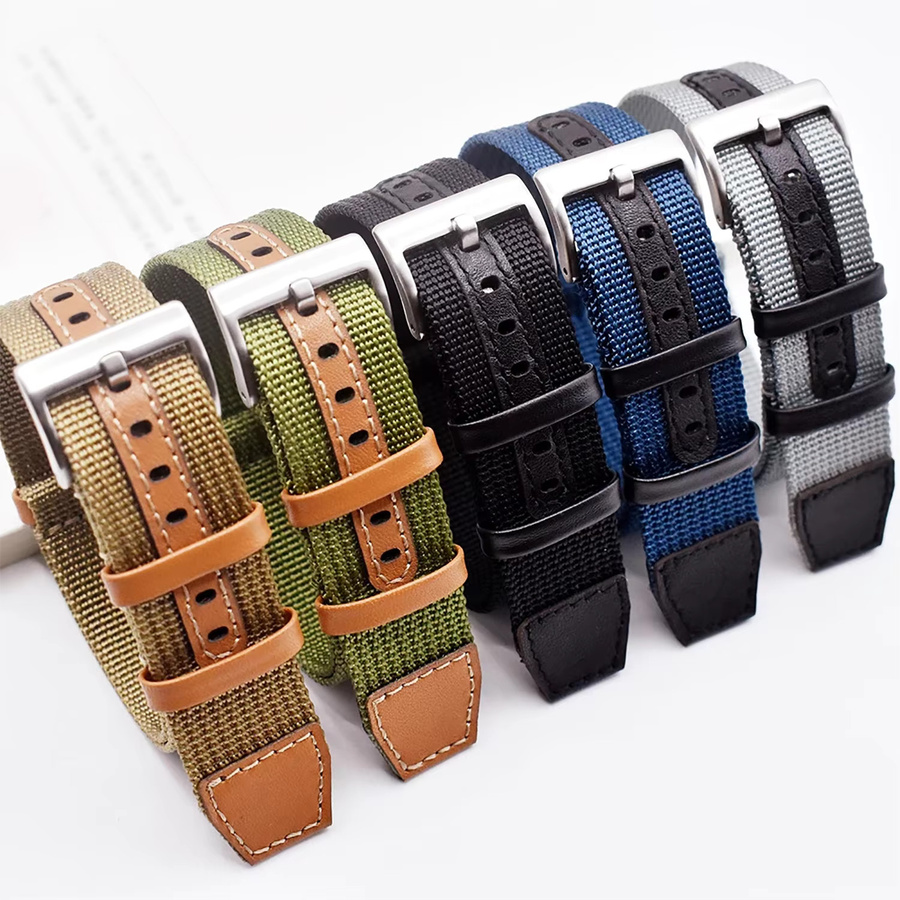 Uhrenarmband Canvas Nylon, Bunt, Unisex - Bild 1