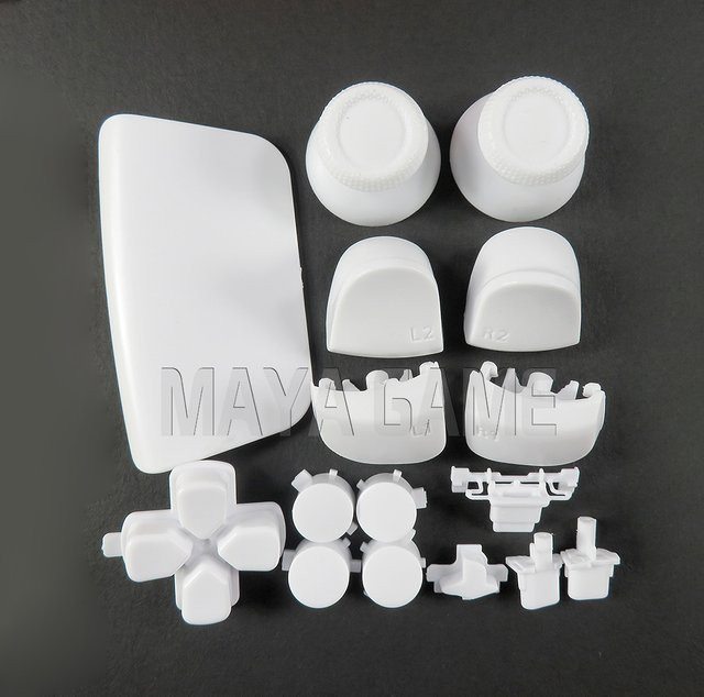 OCGAME Ersatzteil-Set für PS5 v1.0 Controller in Grün mit Trigger-Tasten L1 R1 L2 R2 und Thumbstick-Kappen - Bild 1