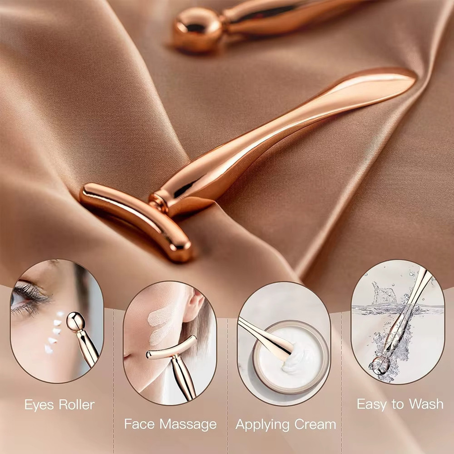 FITPERT Augencreme Applikator Metall, Gesichtsmassagegerät, Damen - Bild 2