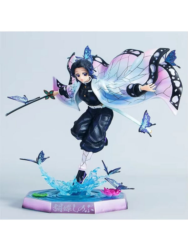 Bandai Kochou Shinobu Anime Figur aus Kimetsu No Yaiba aus Kunststoff, mehrfarbiges Ornament Modell - Bild 4