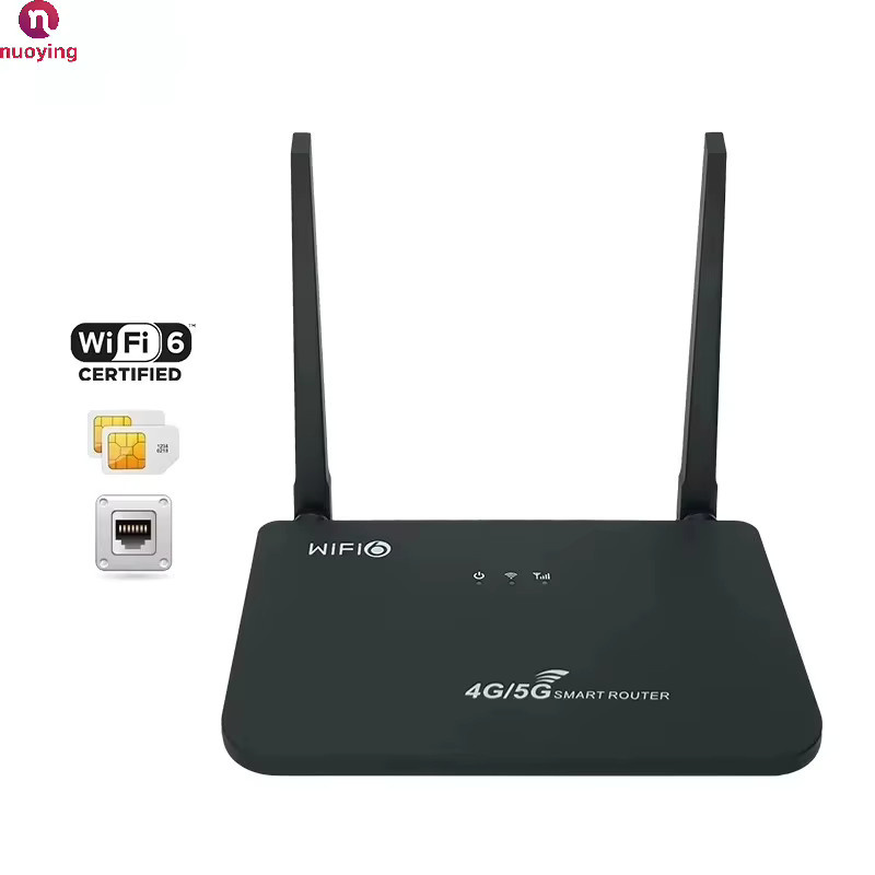 NUOYING Mini 4G WLAN-Router Schwarz mit SIM-Kartensteckplatz und Dual WAN/LAN-Anschluss für Heimbreitbandnutzung - Bild 4