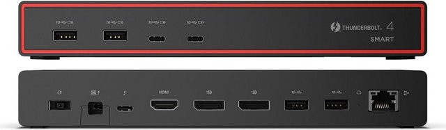 Lenovo ThinkPad Thunderbolt 4 Smart Dock Gen2 7500 Dockingstation Schwarz mit 100W Power Delivery und Thunderbolt Anschlüssen - Bild 1
