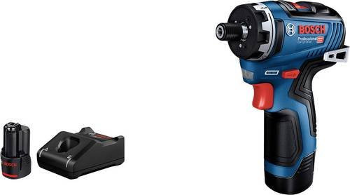 Bosch Professional Akku-Bohrschrauber GSR 12V-35 HX in Blau/Schwarz mit 2 x 3,0 Ah Akkus - Bild 1