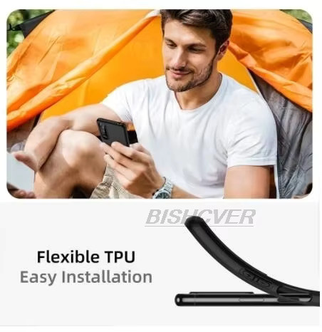 Schwarze Silikonhülle für Oukitel P1 mit 6,7 Zoll Display und TPU-Stoßfänger zum Schutz der Handy-Rückseite - Bild 5