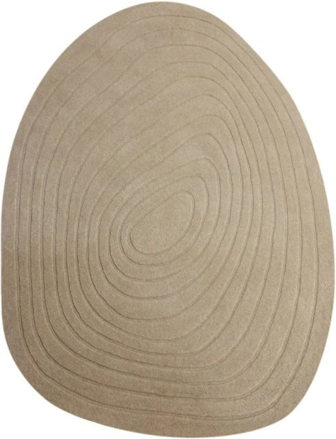 Flair Rugs Wollteppich Puddle in Beige, Handgeknüpft, B x T: 160 x 230 cm - Bild 1