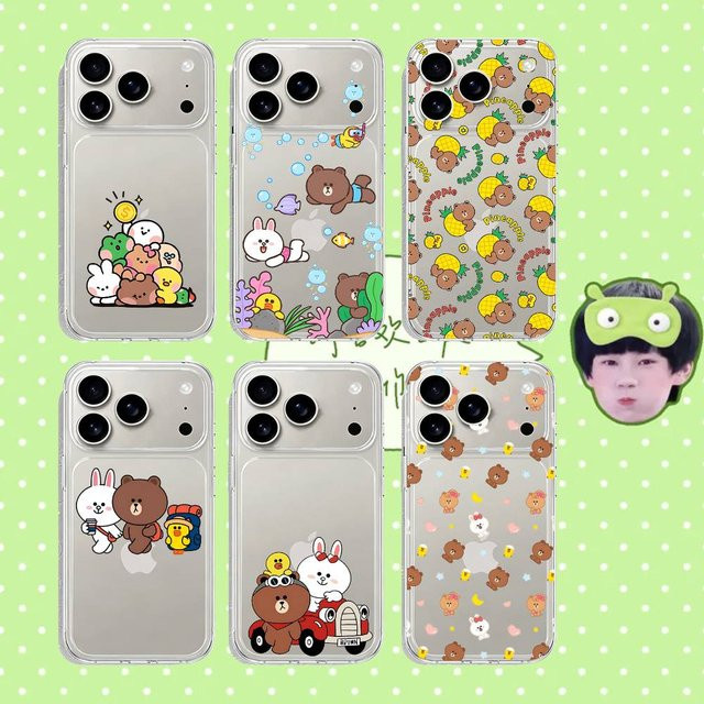 L-Line F-Friends P-Pelis-cula Stoßfeste Handyhülle für iPhone 17 16 15 14 13 12 11 Pro Max Plus Transparent - Bild 1