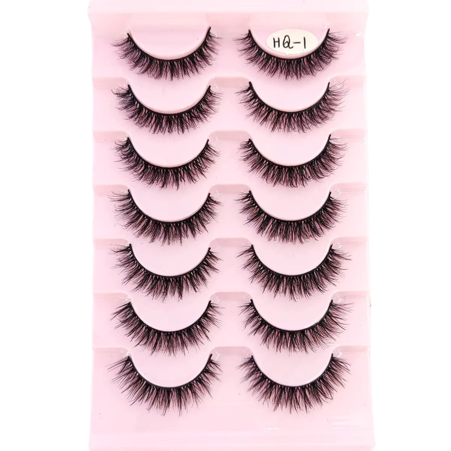 AMSDCN Künstliche Wimpern, Black, Natürlich, Unisex - Bild 2