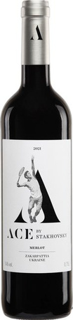Stakhowsky ACE Merlot Rotwein, 2021, Ukraine, trocken, 0,75 l