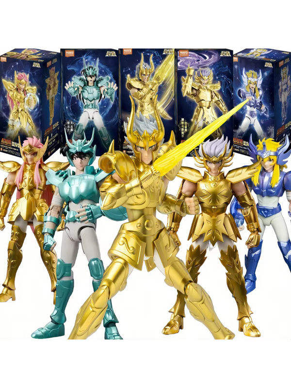 BLOKEES Saint Seiya Gold Anime-Statue Actionfigur Modell in Gold - Bild 3