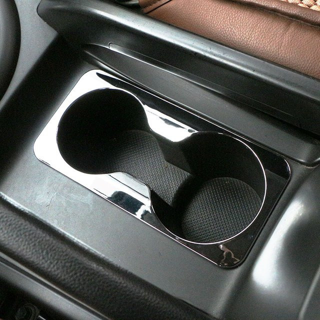 ABS Auto Front Wasser Tassen Abdeckung Aufkleber Trim für Kia Sportage SL 3 R 2011 - 2015 Innenzubehör in Silber - Bild 1