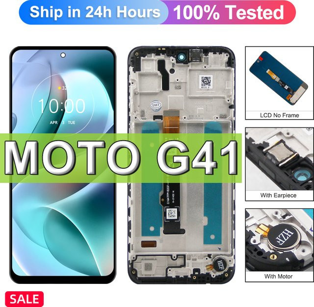 Motorola Moto G31 G41 G71 LCD Display mit Touchscreen Digitizer Montage in Schwarz - Bild 1