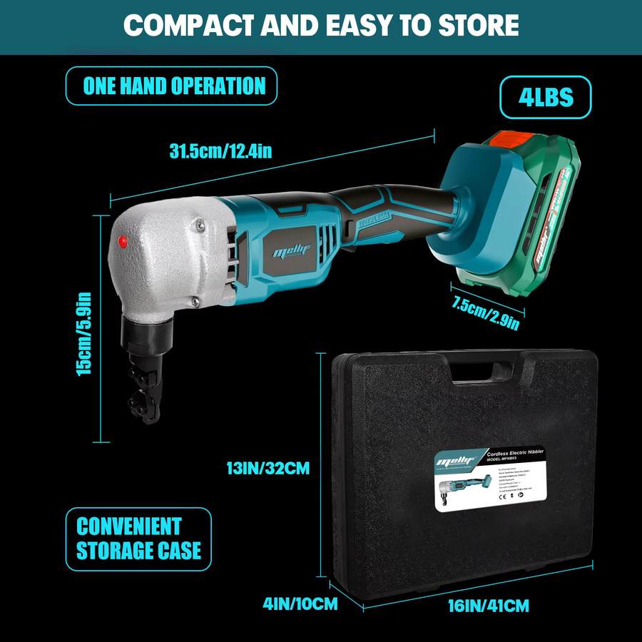 Makita Kabelloser Bürstenloser Metall-Nibbler für 18V Akku zum Schneiden von Edelstahl und Aluminium - Bild 4
