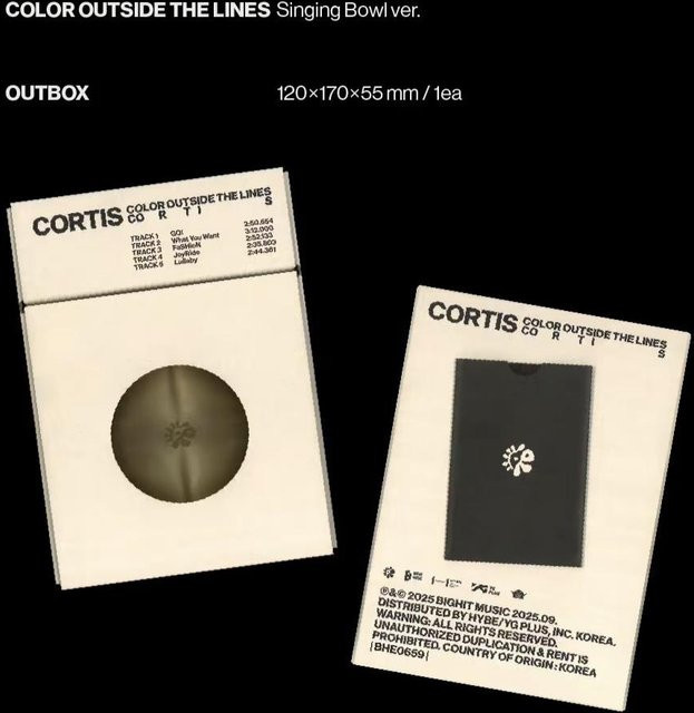 CORTIS Das 1. Album Color Outside The Lines CD Klangschalen-Version in Weiß - Bild 1