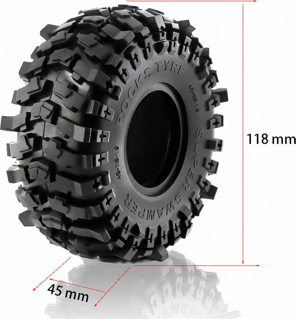 Axial Radreifen, 1,9, 118 x 45 mm, für 1:10 RC Crawler Car - Bild 1