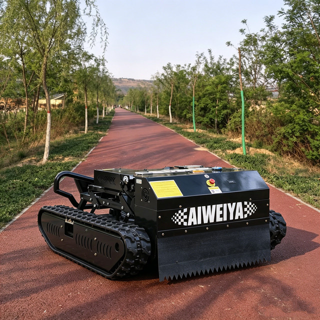 TONGZHONG CE 900mm Allterrain-Rasenmäher mit Raupenantrieb, 4-Takt-Motor, Selbstfahrend, Zero-Turn, RC-Roboter mit GPS in Schwarz - Bild 1