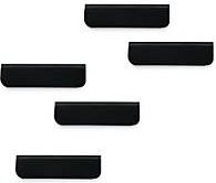 Magnetleiste Durafix Clip selbstklebend, schwarz, 5 Stück, B: 60 cm, H: 1,7 cm - Bild 1