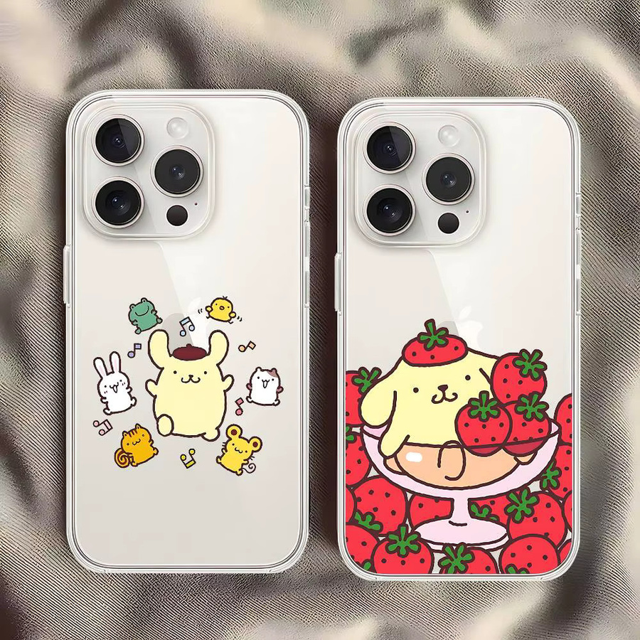 Moetch P-Pompompurin Handyhülle Transparent Stoßfeste Weiche Schutzhülle für iPhone 17 16 15 14 13 12 11 Pro Max - Bild 3