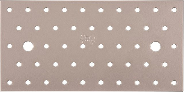 GAH Alberts Duravis Lochplatte aus Stahl in Perlbeige, B/H/D: 200 x 100 x 2 mm - Bild 1