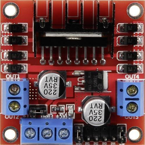 Joy-it SBC-MotoDriver2 Entwickler-Platine in Rot - Bild 1