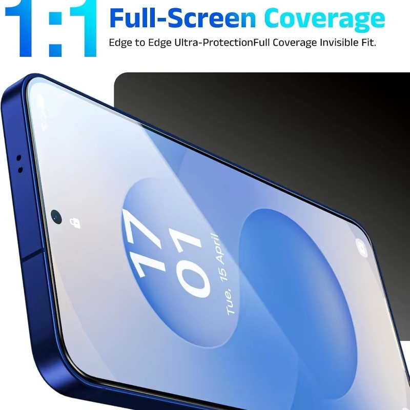 2er-Pack Displayschutzfolie aus gehärtetem Glas für Samsung Galaxy S25 S24 S23 S22, transparent, Anti-Fingerabdruck - Bild 4