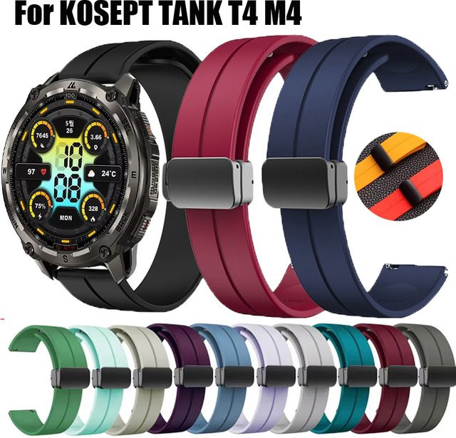 KOSPET Uhrenarmband Silikon, Magnetband, 22 mm, Unisex - Bild 1