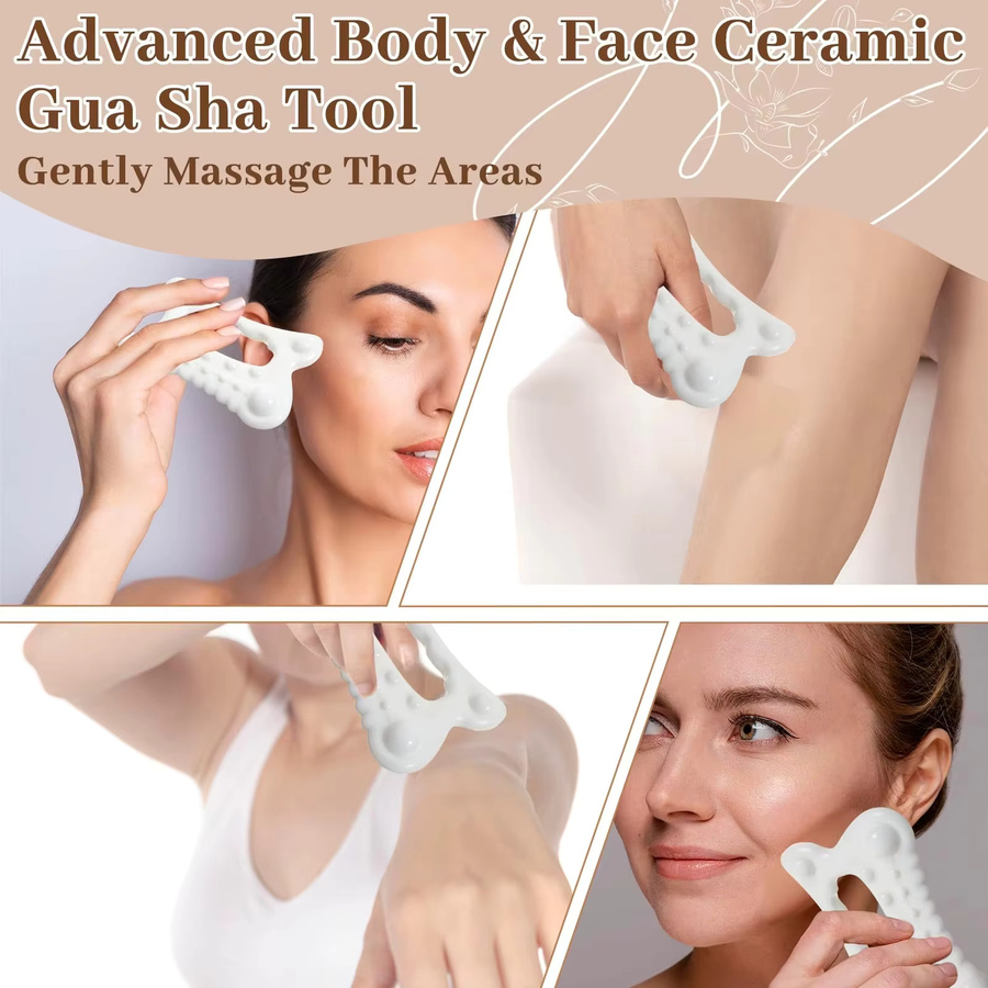 CAMMUO Gua Sha Massagebrett, Gesicht und Körper, Damen - Bild 3