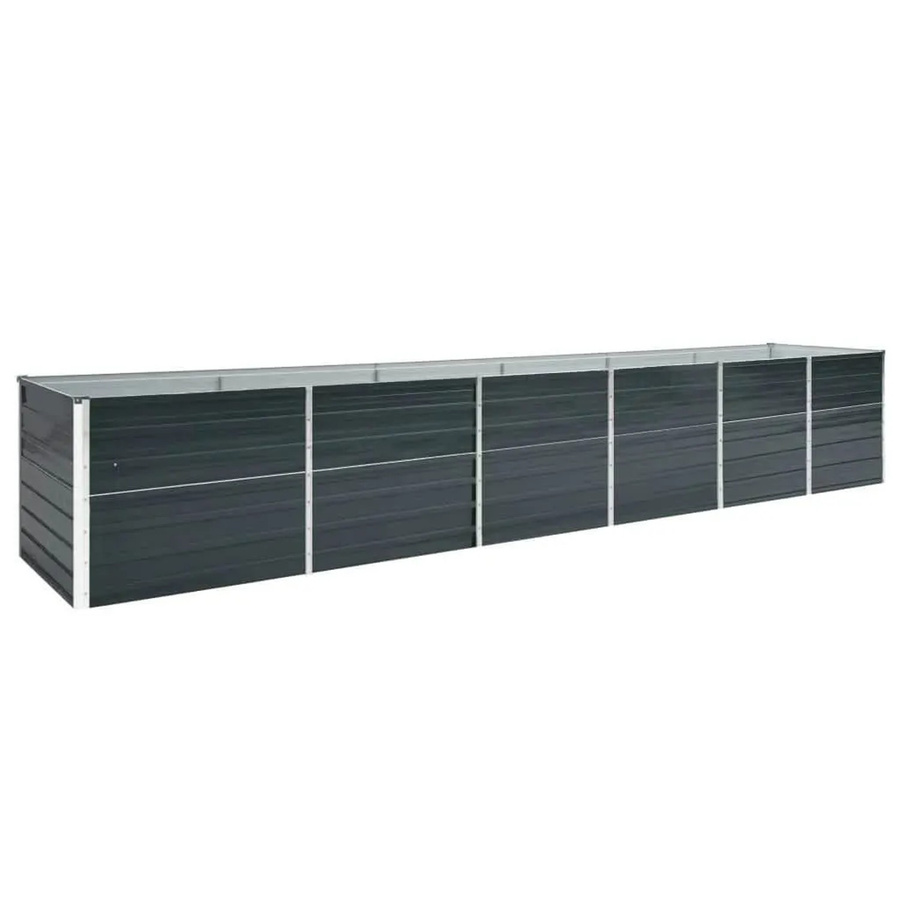 DELUKE Hochbeet OSKAR aus verzinktem Stahl in Anthrazit, B/T/H: 480 x 80 x 77 cm - Bild 2