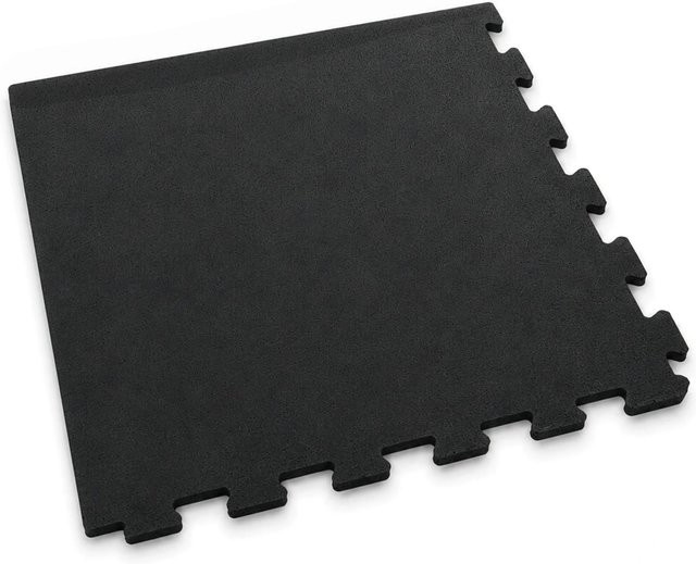 Floordirekt Gummi Steckmatte Bodenschutzmatte Universal Robust Schwarz B/B: 50 x 50 cm mit Eckstück - Bild 1