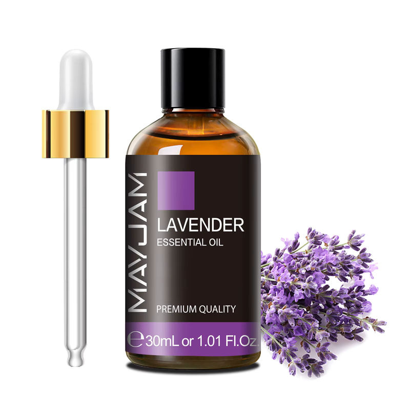 MAYJAM Lavendel Ätherisches Öl Natürliches Duftöl für Aromatherapie und DIY-Produkte in Brauner Glasflasche - Bild 3