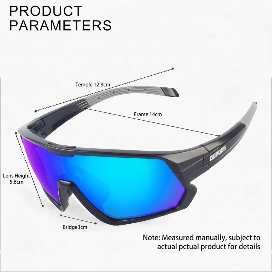 G. UKOLY Radsport-Sonnenbrille Herren, TR90, Vollrand, transparent - Bild 4