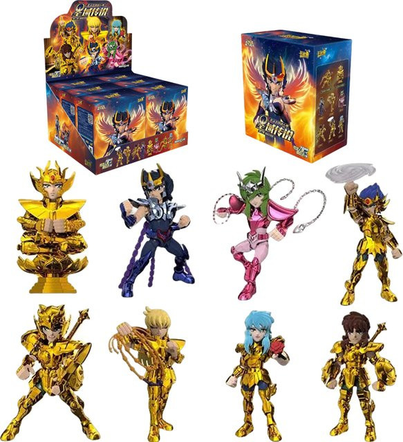 BLOKEES Saint Seiya Version 2 Aiolos Shura Waage Jungfrau Krebs Phoenix Golden Saints, Actionfigur - Bild 1