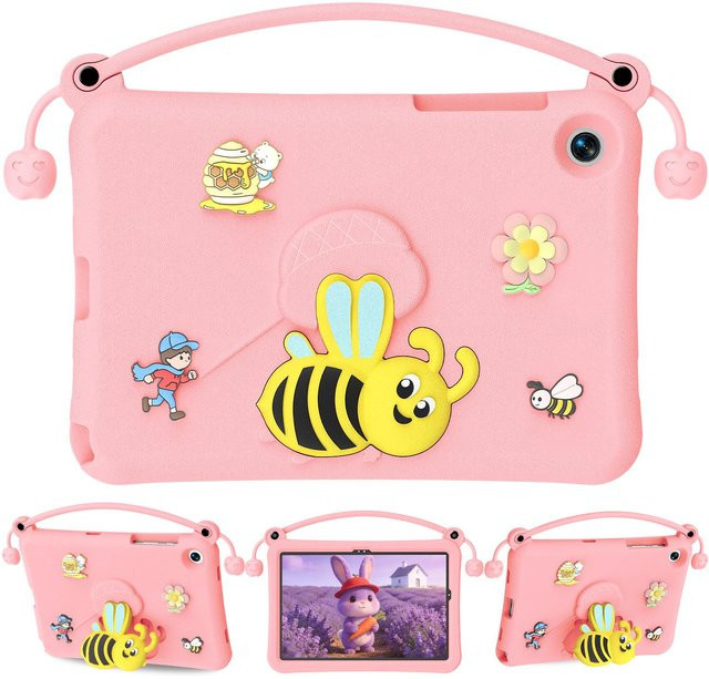 Stoßfeste Schutzhülle für Samsung Galaxy Tab A11+ Plus / A9 Plus 11 Zoll mit Griff und Ständer in Rosa - Bild 1