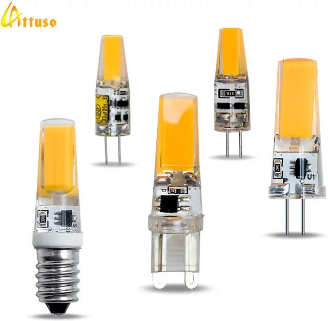 LATTUSO G9 LED Lampe COB Silikon Capsule für Kronleuchter, Weiß, 220V, 360 Grad Abstrahlwinkel als Halogen Ersatz - Bild 1
