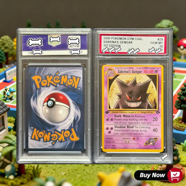 Keeppley Sabrinas Gengar 1. Edition Nicht-Holo Custom-Karte, Pokémon, Replik-Kunstsammlung - Bild 1