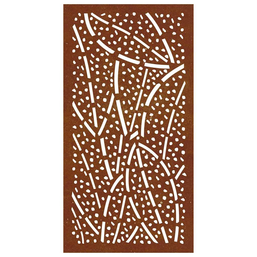 Gartenmauerdekoration VD Home Furnishing aus Cortenstahl in Braun mit floralem Blattdesign, Breite: 105 cm, Höhe: 55 cm - Bild 2