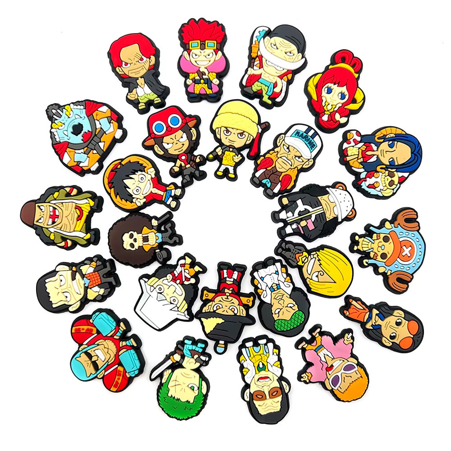Bandai Schuh-Charms One Piece Luffy Zoro Sanji Figuren Set - Bild 3