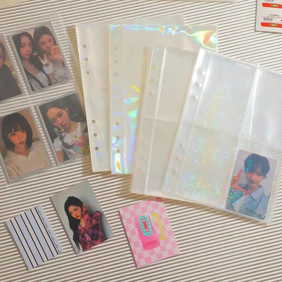 Defensa Neghoi 10 Stück A5 Binder Fotokartenhüllen aus transparentem Kunststoff für Kpop Sammelalben und Loseblatt-Aufbewahrung - Bild 3