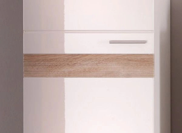 Trendteam Waschbeckenunterschrank MezzoBad Weiß Hochglanz mit Kassettenoptik Breite: 60 cm, Höhe: 56 cm, Tiefe: 34 cm - Bild 3