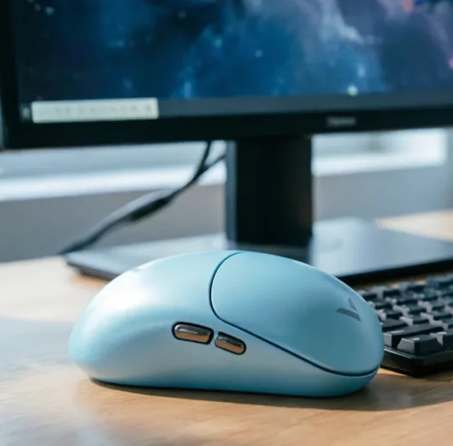Rapoo VT0 MAX Kabellose Gaming-Maus mit Dual 8KHz, 45000 DPI, PAW3950 Sensor, ergonomisches Design für PC-Gamer in Schwarz oder Blau - Bild 1