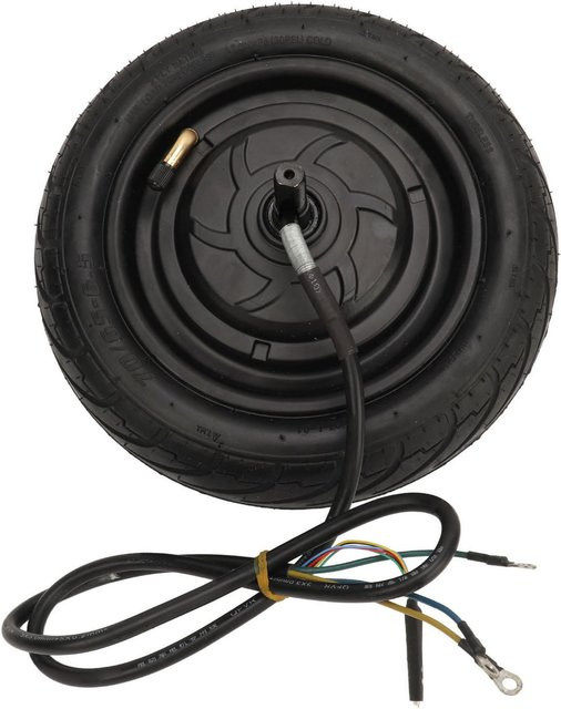 Fishine Elektrischer Fahrradnabenmotor mit 10 Zoll Vakuumreifen, Bürstenloser DC Scheibenbremsmotor für E-Bikes, 48V 72V, 800 bis 2200W, Schwarz - Bild 1
