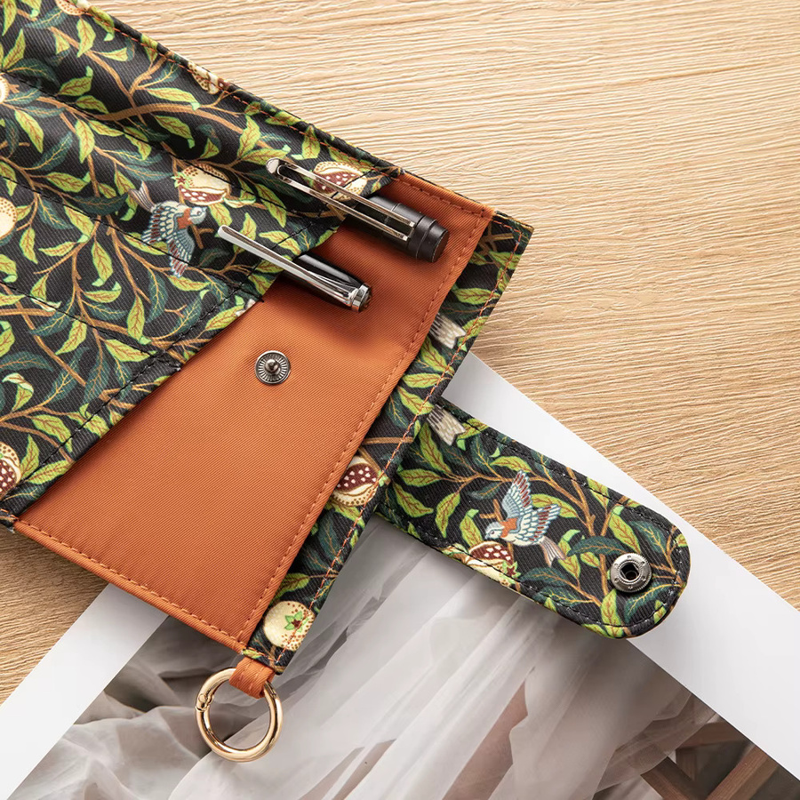 WESSLECO Multifunktionale Schreibwaren-Organizer-Tasche für A5-Notizbücher in Green und Multicolour, B: 24,0 cm, H: 19,7 cm - Bild 3