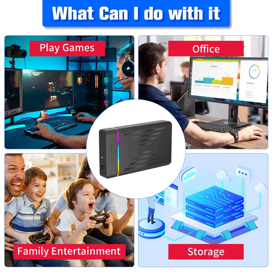 JMachen Retro Gaming HDD mit 17000+ Spielen und 39 Emulatoren für Windows, Retrobat, Playnite und Launchbox, Schwarz - Bild 4